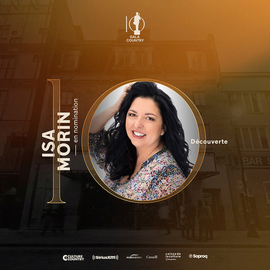 Isa Morin, en nomination au Gala Country
