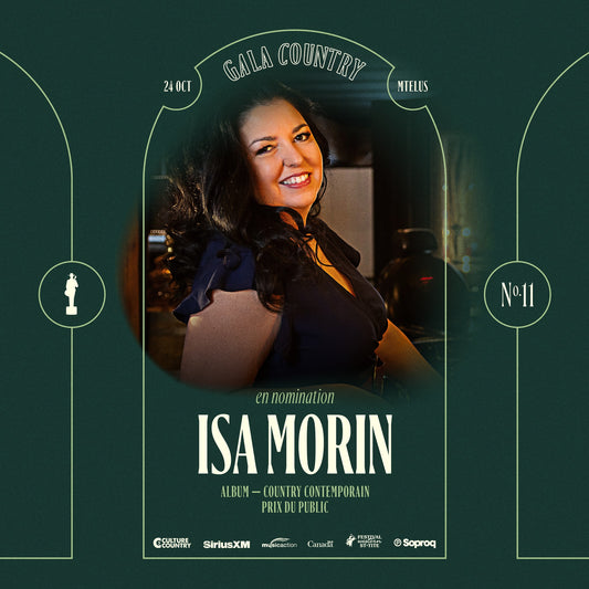 Isa Morin, finaliste au Gala Country